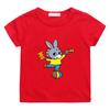 T-shirt per Bambini 100% Cotone Stampa Cartone Animato Trotro T-shirt a Maniche Corte Ragazzi Ragazze Quotidiana Casual Girocollo Bambino Piccolo Estate