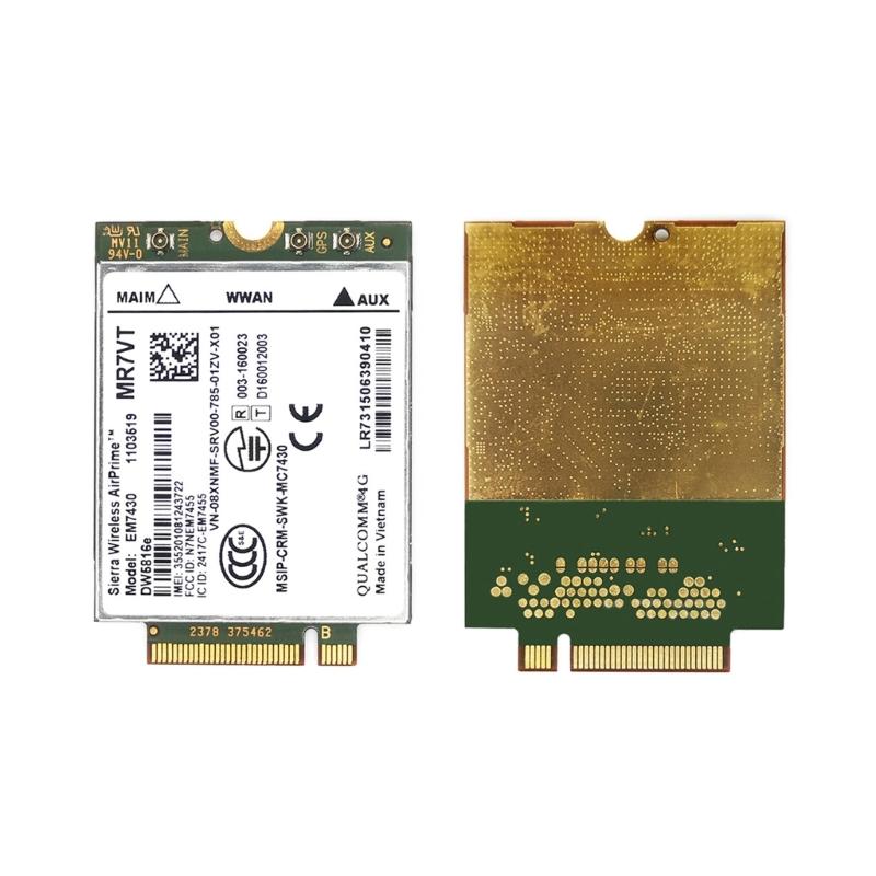 For AirPrime EM7430 DW5816e NGFF - 4G Module 300Mbps GOBI6000 4G LTE -6 for Latitude 7280 7285 7290 7389 7390 7480