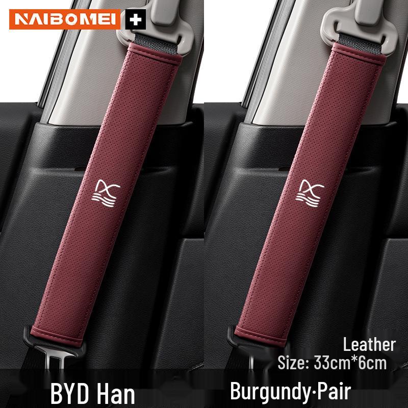 BYD Han EV Seat Belt Shoulder Pads - Leather Covers & Interior Accessories
