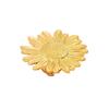 Stainless Steel Retro Sunflower Ring - Large Flower Design for Casual Vacation Style