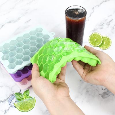 33 Grid Silicone Ice Tray Reusable Honeycomb Homemade Ice Cube Box DIY Jelly Mold Silicone Ice Maker Ice Tray Mold
