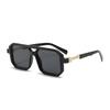 Xiaomi Retro Square Double Beam Sunglasses,Unisex European American Eyewear,Trendy Decorative Sunglasses UV400 Men Women Outdoor