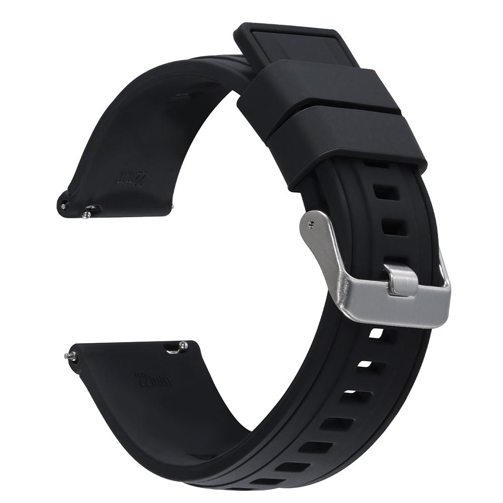 18mm 20mm 22mm Silicone Strap Waterproof Sport Bracelet for Samsung Galaxy Soft WatchBand for Huawei Gt2 Gt3 for Men Women