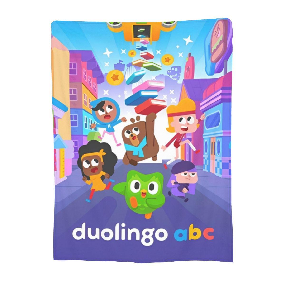 

Duolingo Abc Одеяло Сверхмягкие Пледы для Кровати Несколько Размеров Коврик 30x40in