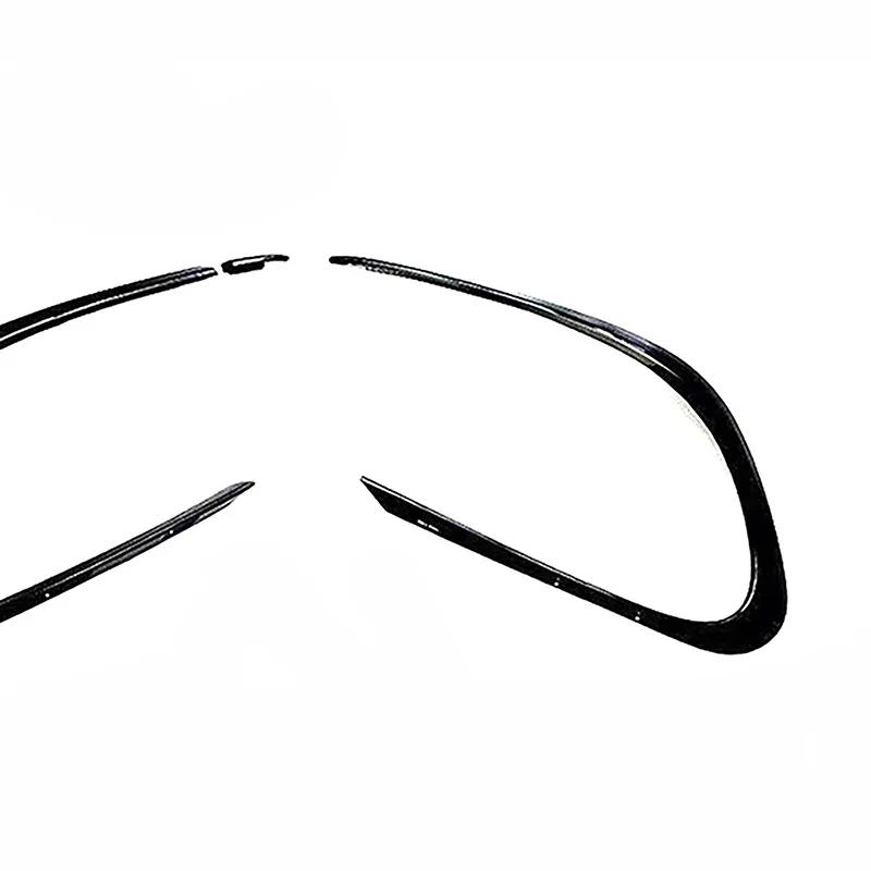 Schwarzer Nebelscheinwerferrahmen, Frontstoßstange, Nebelscheinwerfer-Splitter, Spoilerverkleidung für Mercedes Benz CLA-Klasse 2016–2018, CLA45, CLA200, CLA220 AMG