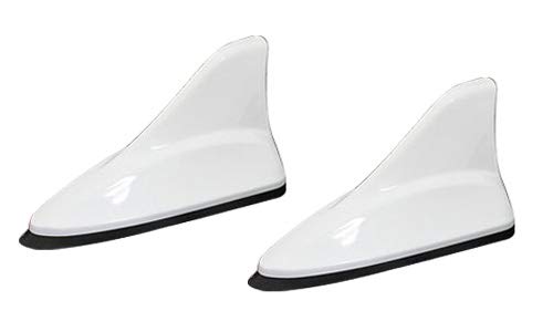 Dream Maker Full Seg Portable Navigation Shark Antenna Set of 2 [PNOP-ANS01W] (White)