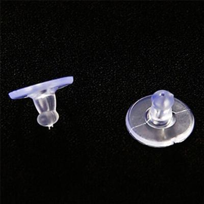 50 Stück Gummi-Ohrring-Halterungshülsen-Halterungsstopper, weiche Mutter aus Silikon