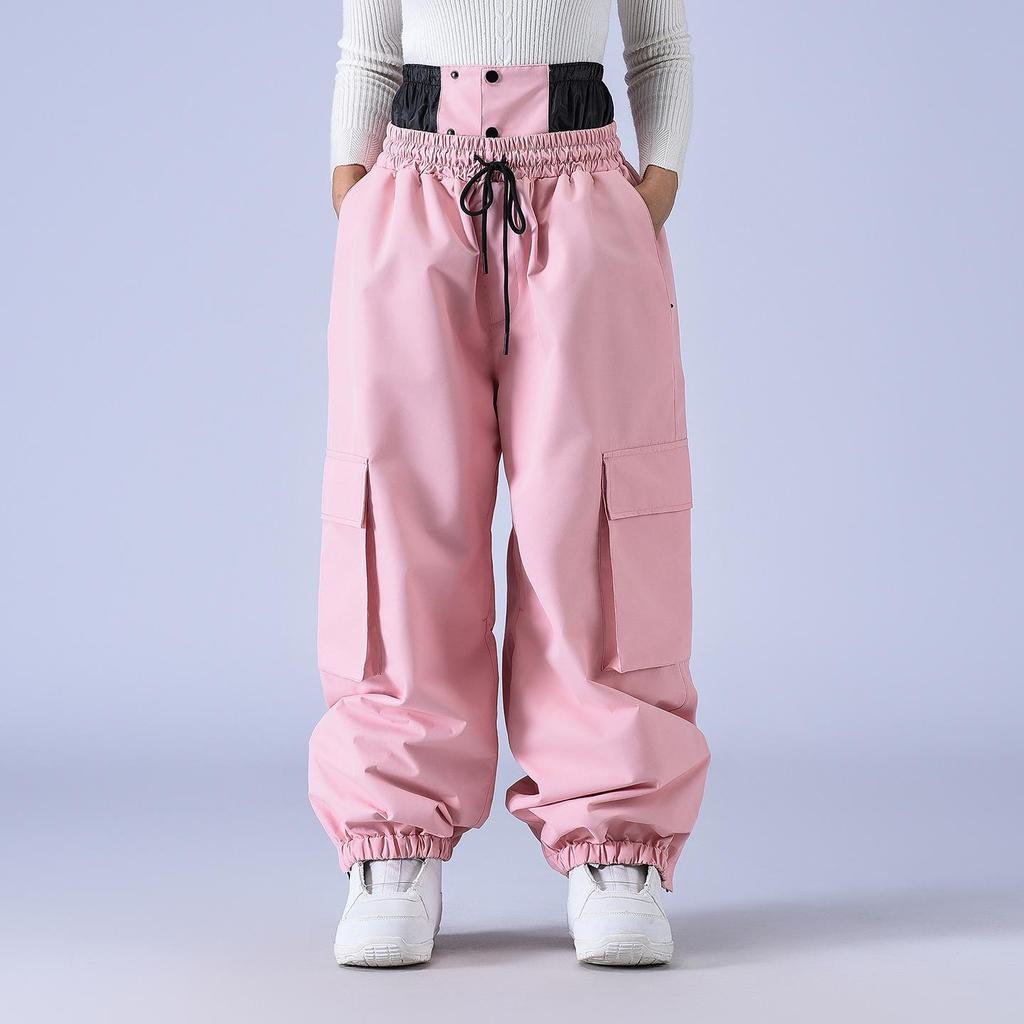 Unisex Ski & Snowboard Pants: Windproof, Waterproof, Warm, Loose Fit for Winter Outdoor Activities.