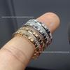 Anello Cubo di Ghiaccio Quadrato in Diamante Famiglia Xiao Transfrontaliero Europeo e Americano - Superficie Liscia per Uomo & Donna, Dito Indice, Anelli Nuziali per Coppia