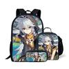 Timeless Unique Harajuku Cool Bugcat Capoo 3D Patterned 3pcs/Set Pupil Schoolbags Daily Laptop Pack Rucksack Lunch Box Pen Case