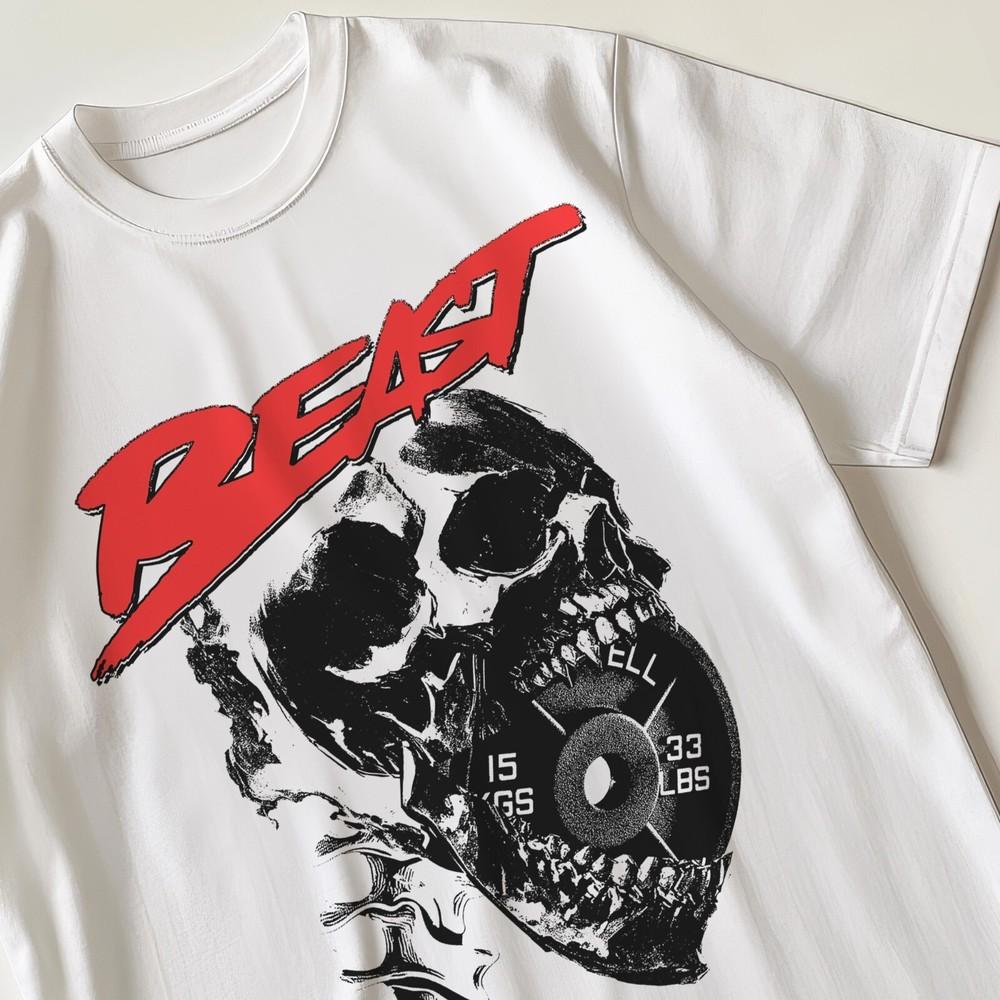 

Beastmode Beast Gym Fitness Tshirt 80s 90s Nostalgic Gift For Him And Her L