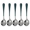 5 buc. Deserturi din oțel inoxidabil Înghețată Cafea linguri de amestecat Veselă de bucătărie Mărfuri de vânzare