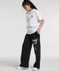 CREAM SODA LAB Quarter Wide Elastic Waist Pants Black