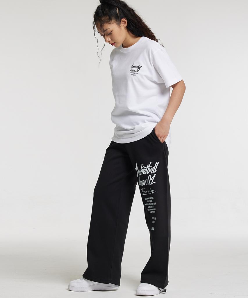 CREAM SODA LAB Quarter Wide Elastic Waist Pants Black