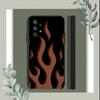 Creative Fashion Flame Phone Case For Samsung S25,S24,S21,S22,S23,S30,Ultra,S20,Plus,Fe,Lite,5G Black Cover
