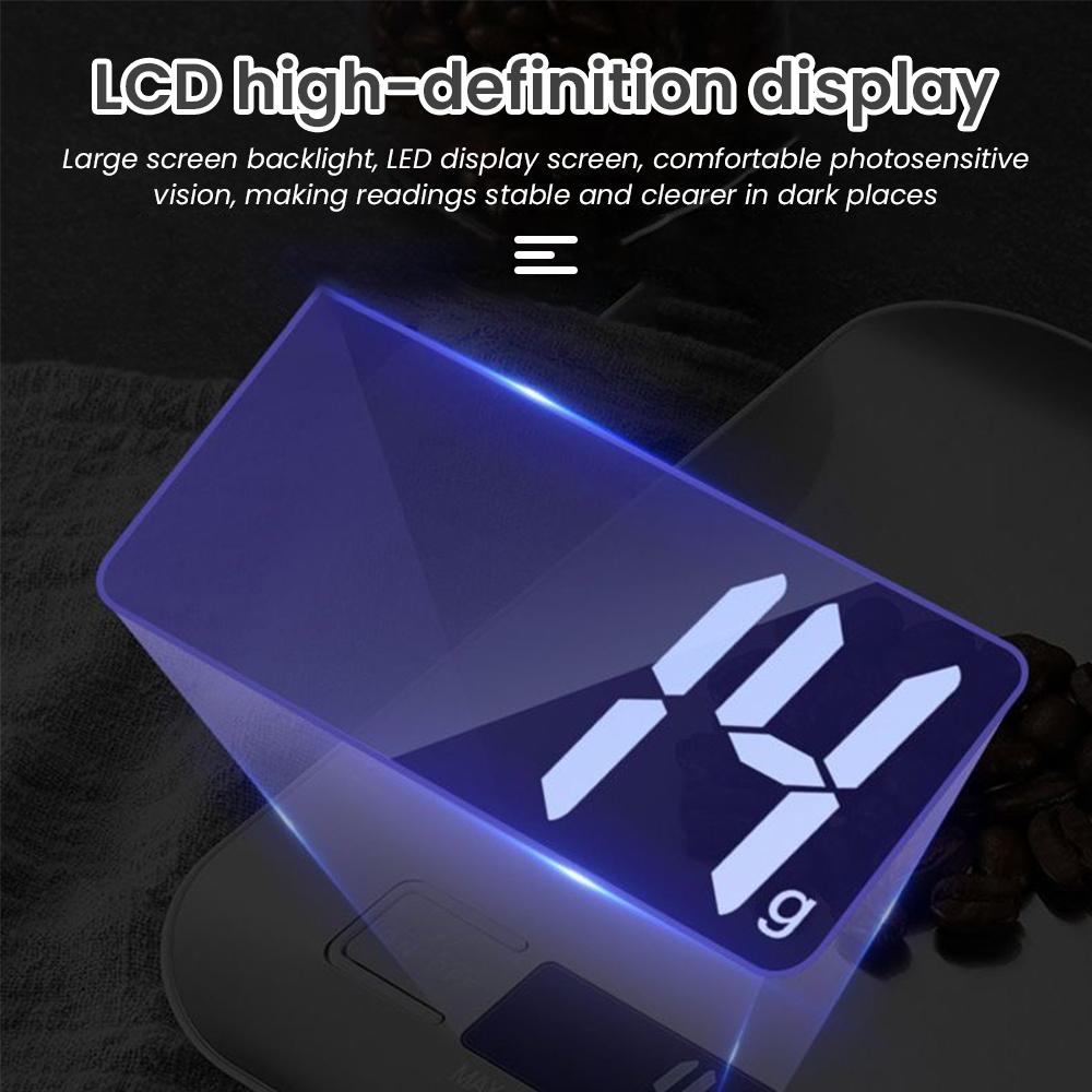 Hochpräzise elektronische Backwaage für den Haushalt und die Küche, kleine Backwaage für Lebensmittel, 10 kg, 5 kg, genaues Wiegen