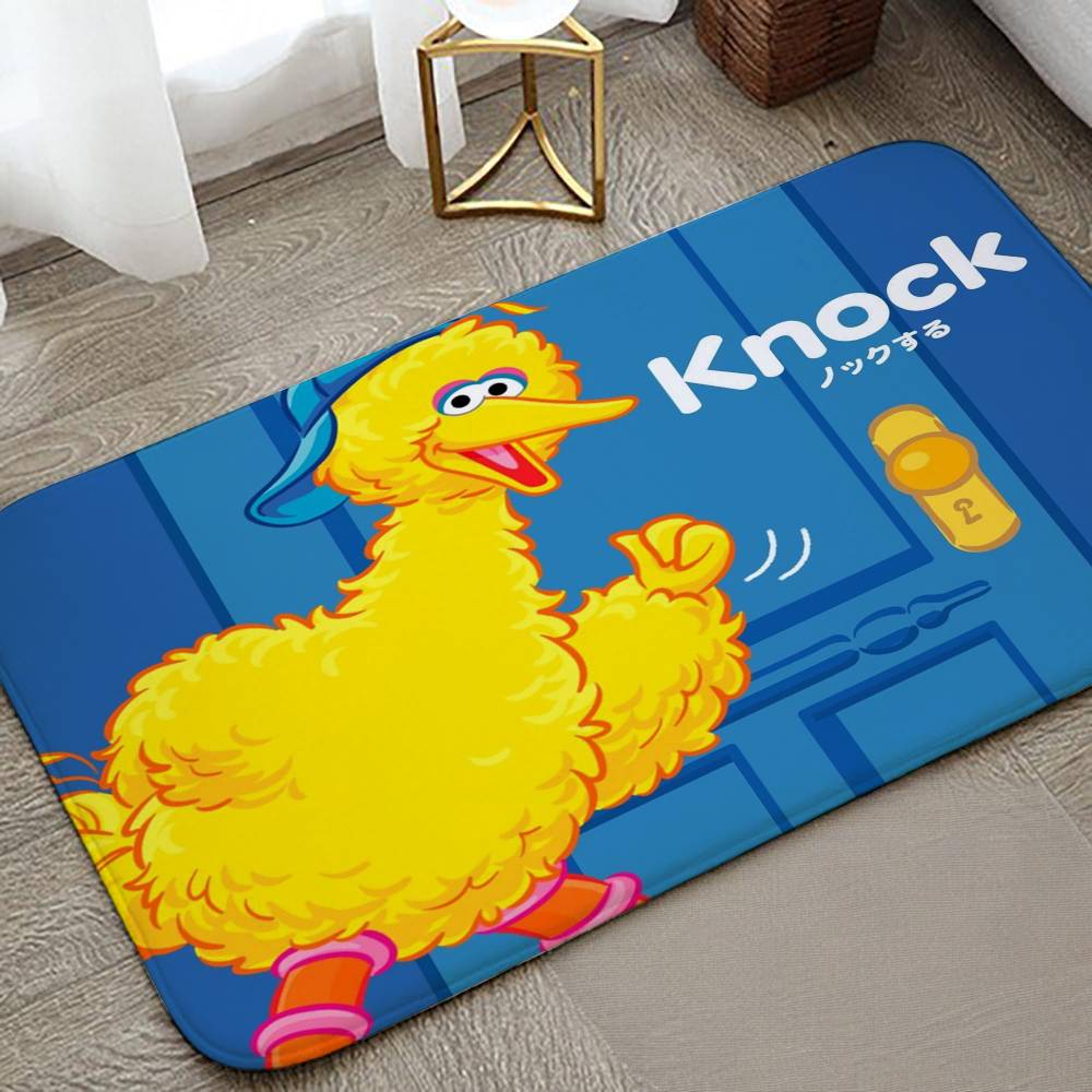 Cookies-ELMO-Sesame Street Carpet Bathroom Anti-slip Mat Home Decoration Mat Entrance Door Mat Scratch-resistant Door Mat