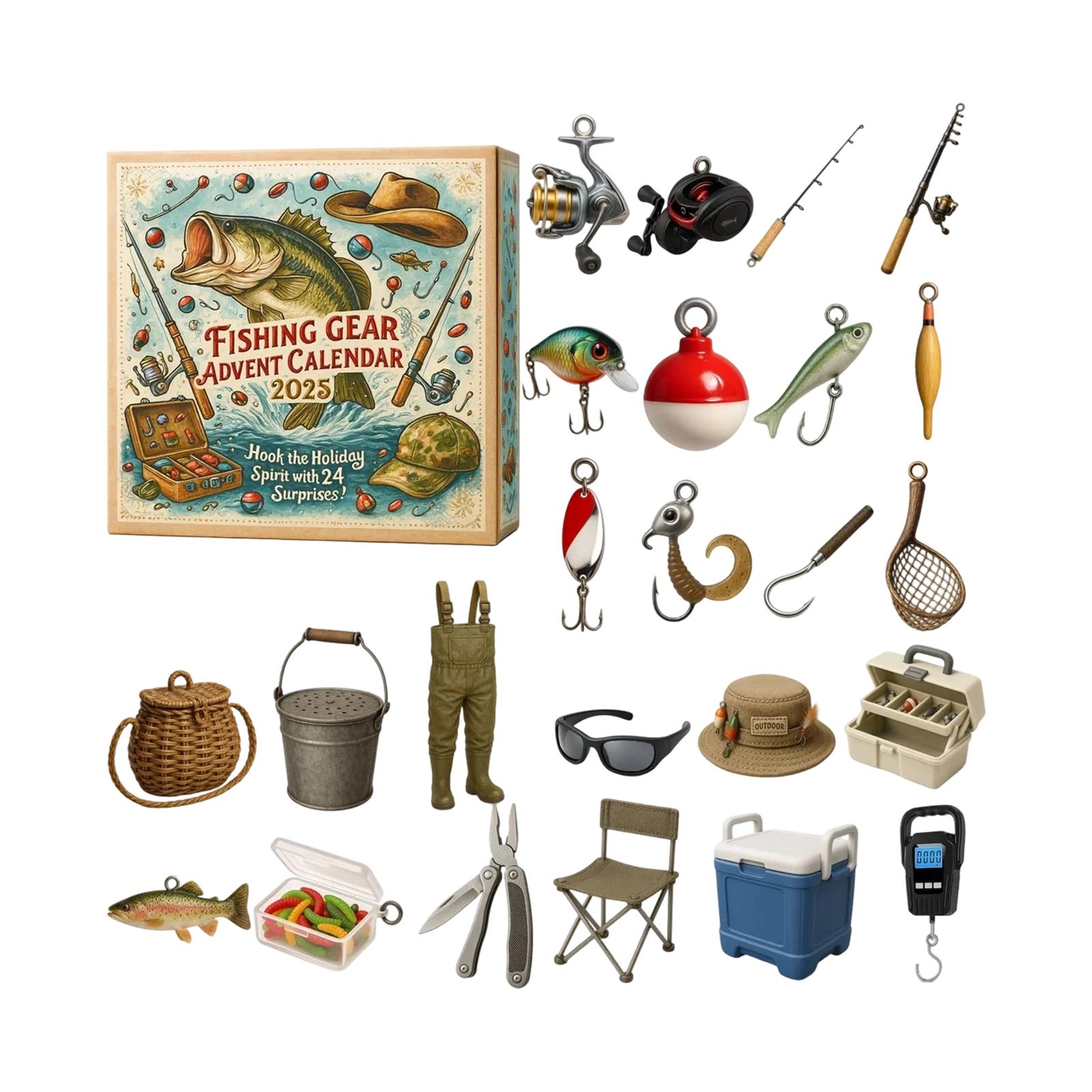 

Christmas Arrival Calendar, Spend A Happy Christmas Countdown Together, 24 Acrylic One Size