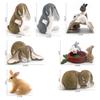 Charming Plastic Rabbit Figurine Realistic Floppy Eared Bunny For Kids Educational Playtime And Imaginative Role Playing