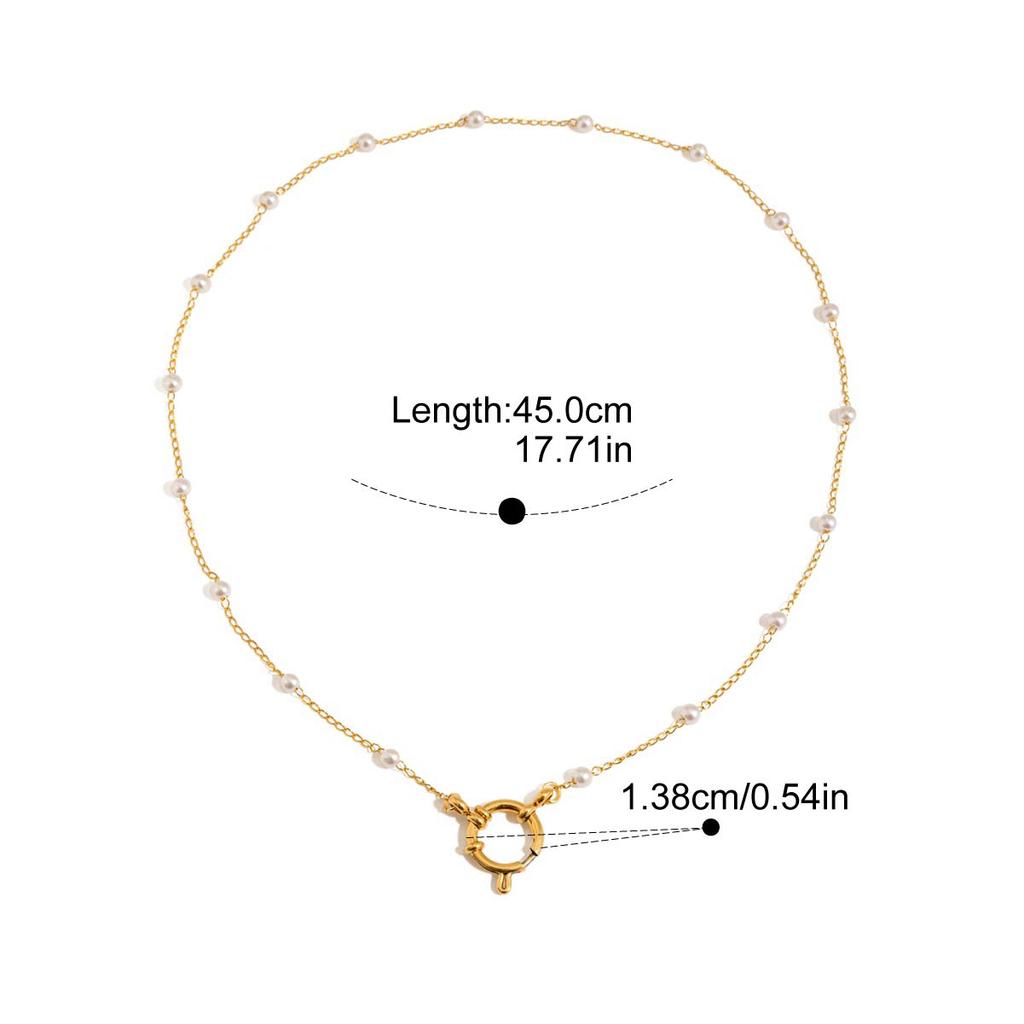 Yori 2025 Ocean Style Conch Shell DIY Necklace PVD Plated Stainless Steel Rust Proof Summer Waterproof Jewelry Wholesale