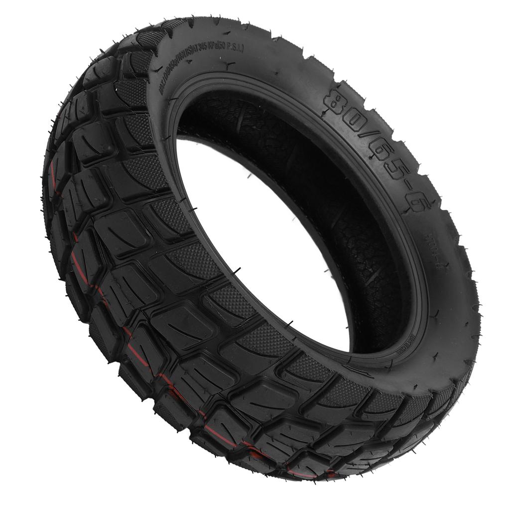 80 65‑6 Electric Scooter Outer Tire Thickened Rubber Anti Skid Shock Absorbing Scooter Off Road Vacuum Outer Tire for