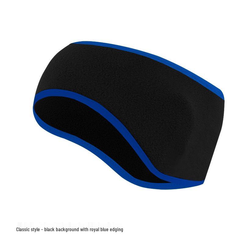 Fleece Warmes Ohrband: Dickes breites Stirnband für Herbst- und Winterradfahren - Winddichte und kältefeste Ohrenschützer.