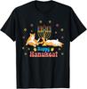 Merry Christmas Happy Hanukkah Jewish Christian Cat Lovers T-Shirt