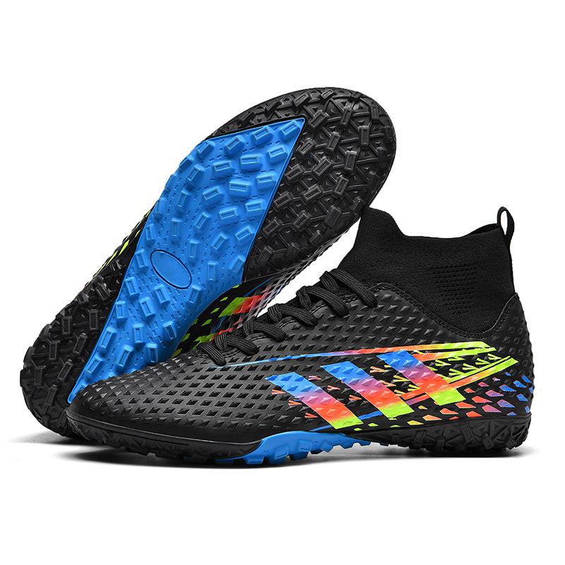 High-top breathable football wear-resistant and non-slip lawn football shoes