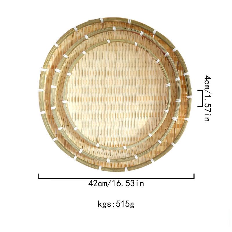 Handwoven Bamboo Food Drying & Storage Baskets