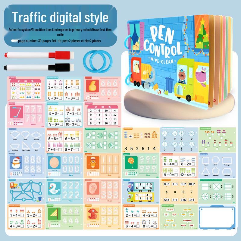 Children s Erasable Tracing Cards: Early Education Drawing & Writing Toy