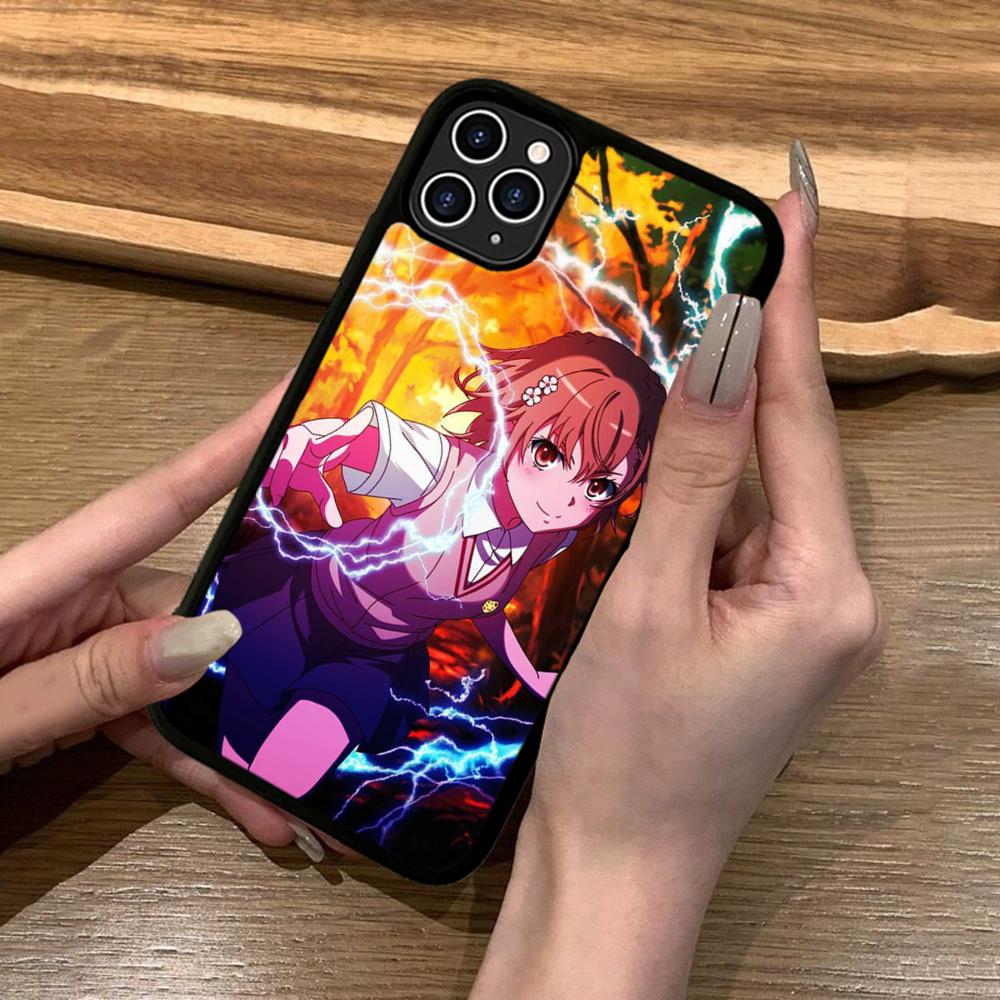 Anime M-Misaka Mikoto Cute Phone Case Silicone PC+TPU For For IPhone 11 12 13 14 15 16 Plus Pro Max Cover
