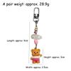 Butterbear Mini Duo Pack Keychain, Adorable & Exquisite Cartoon Bear Bag Charm Pendant
