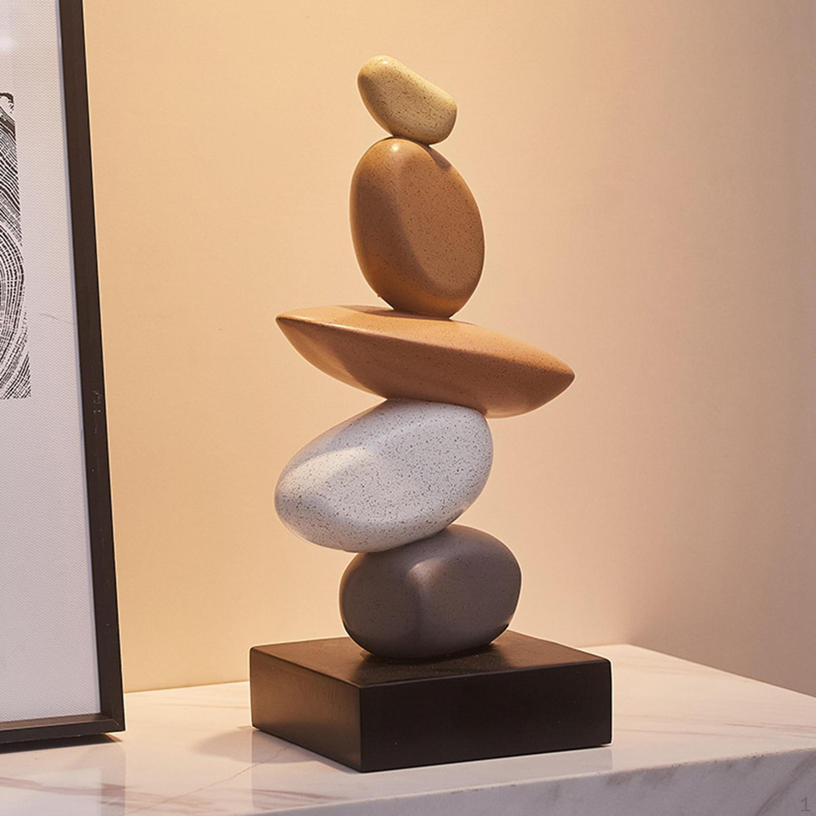 

Искусственный песчаник Статуя Скульптура Новинка Искусство Фигурка Украшение для Выставки Бар Квартира Multicolor