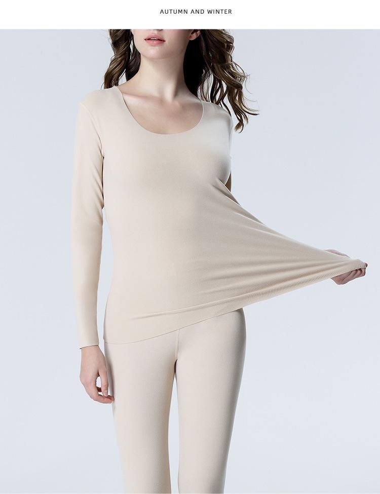 Plus Size Women's Seamless Slim Fit Warm Vest - Brushed Fabric for Autumn & Winter, High Elasticity Base Layer Top