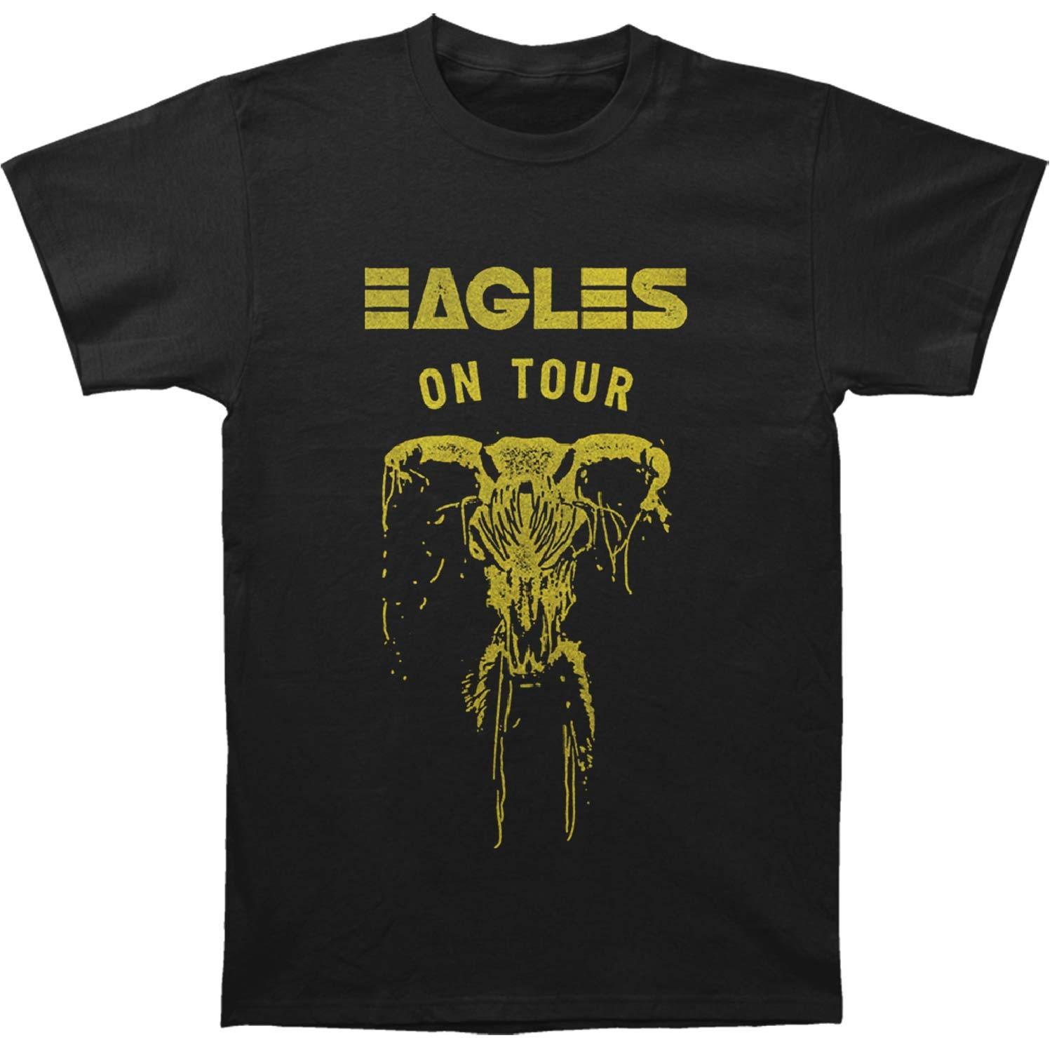 Men s Eagles On Tour Skull Mens T-shirt Medium Black 2XL