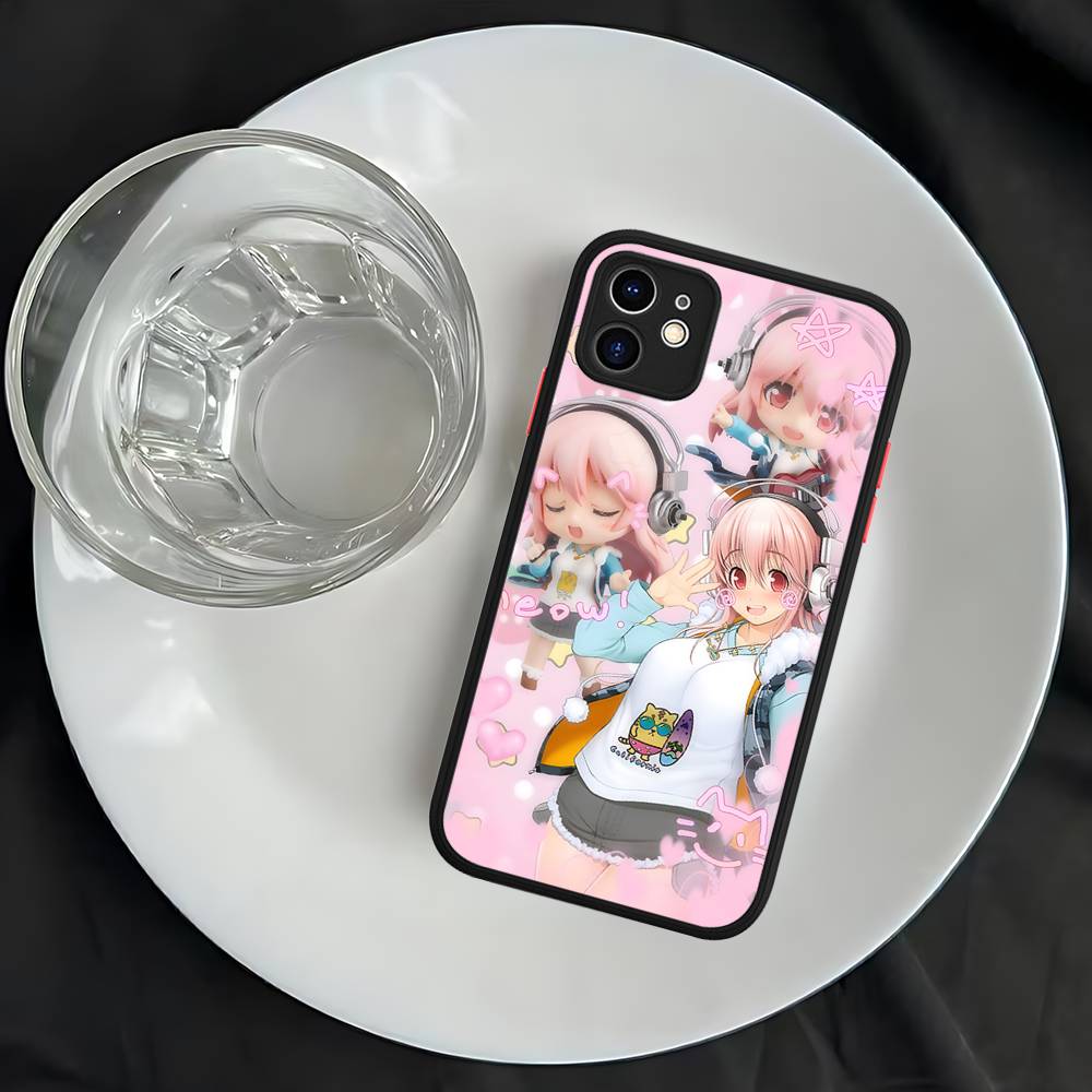 S-sUPER SONICO Phone Case For IPhone 15 14 13 12 11 Pro Max X XS MAX Plus Matte Soft Back Cover