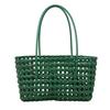 Stylish and simple handbag summer new woven striped hollow bag storage basket pastoral vegetable basket shoulder bag