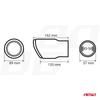 Blue Stainless Steel Exhaust Muffler Tip Amio-04066