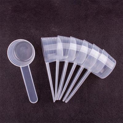 1PC Flat Bottom Graduated Measuring Spoon Transparent Plastic Individually Packaged for Precision Measurement