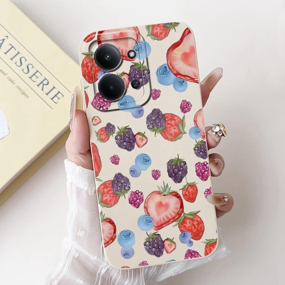 For Xiaomi Poco C85 4G Beautiful Bow Rose Painting Phone Case For Poco C85 C 85 4G Shockproof Soft Silicone Cases