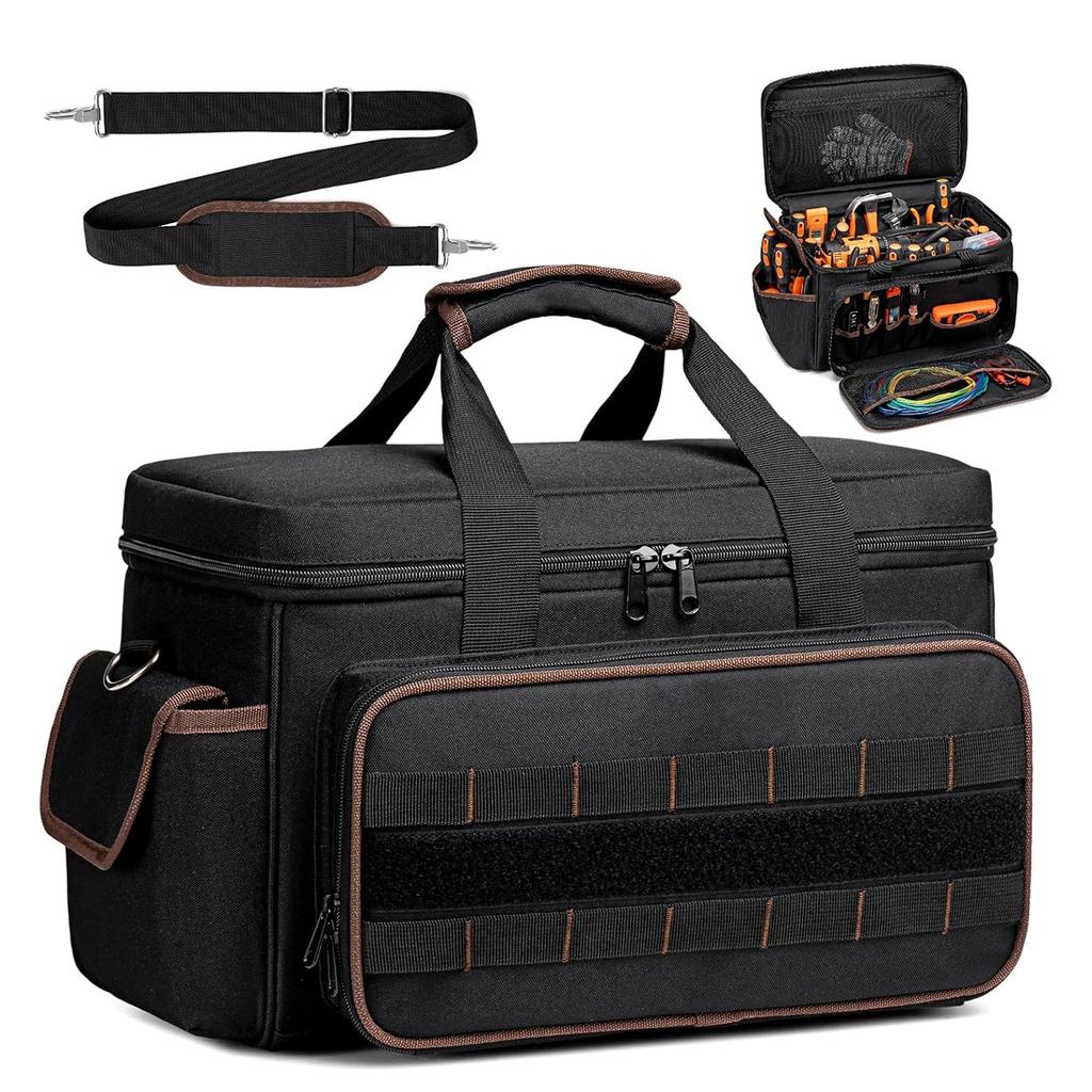 DGEV Tool Tote, Tool Bag Organizer, Electrician Tool Bag, Tool Bag, Tool Caddy, Tool Bags for Electricians