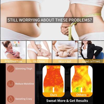 Damen-Sweat-Sauna-Shorts mit hoher Taille, Gewichtsverlust, Body Shaper, Workout, Fitness, Schlankheitshose, Shapewear, Bauchkontrolle, Fettverbrennung, Thermo-Leggings