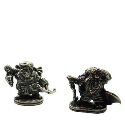 Vintage Dwarven Regiment Dwarf Mage Soldier Model Figurines Toys Board Game Chess Car Decoration Boys Gifts