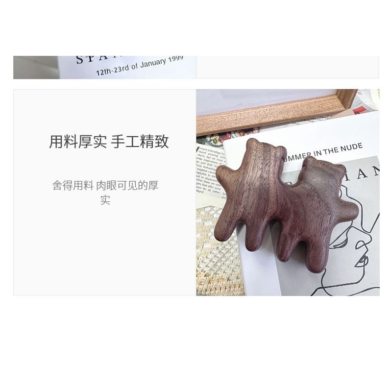 Vaje - Bären Holz Kopfhautmassagekamm