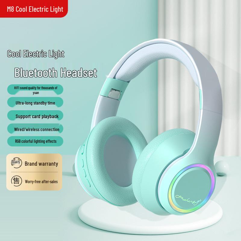 Wireless Bluetooth Cat Ear Headphones - Noise Cancelling, Over-Ear, Gaming & Music for Kids & Computers