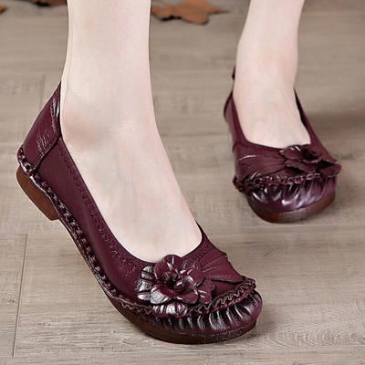 High Quality Handmade Ladies Genuine Leather Flats Oxford Shoes For Women Luxury Brand Loafers Ladies Moccasins
