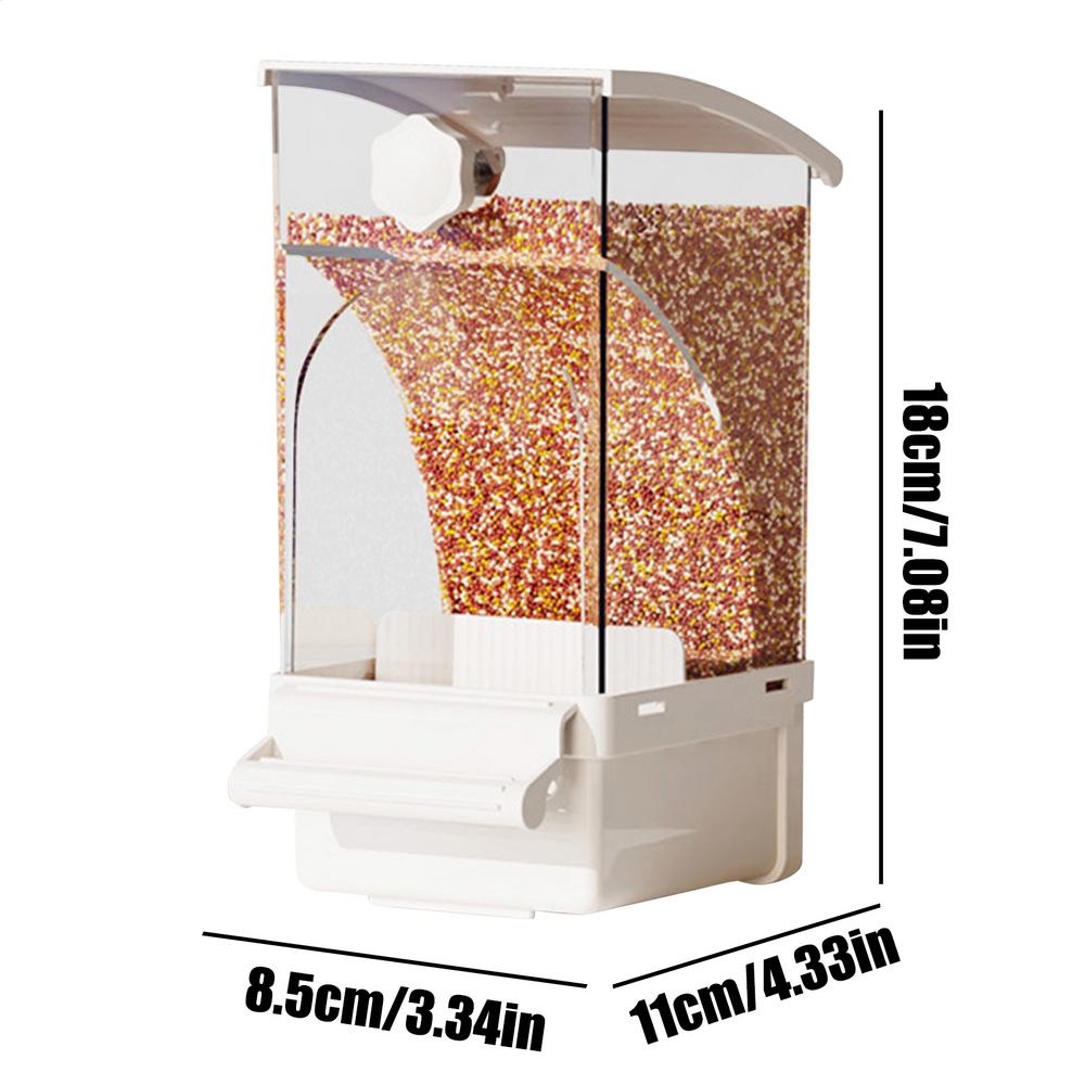 Automatic Bird Feeder For Cage Bird Food Dispenser Cage Accessories Pet Supplies For Cockatiel Parrot Cockatoo Canary Parakeet