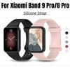 Sport Silicone Strap For Xiaomi Band 9 Pro Miband 8Pro Soft TPU Wristband Replacement Bracelet Skin Friendly Correa