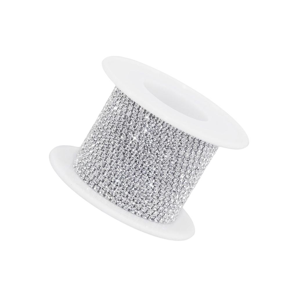 Rhinestone Link Chain Craft Jewelry Necklaces Cup Chains Colorful Shiny Trimming Sewing Supplies Accessories Decorations