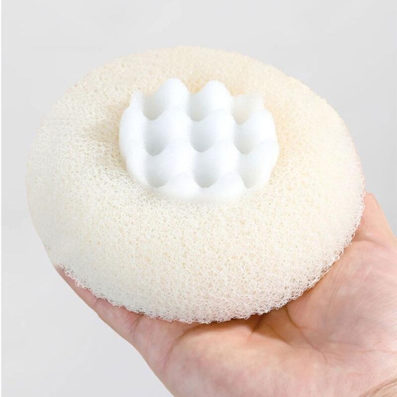 Soft scrub shower ball